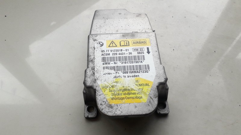 6577917201901 BMW 5-Series 2007 SRS AIRBAG KOMPIUTERIS - ORO PAGALVIU VALDYMO BLOKAS