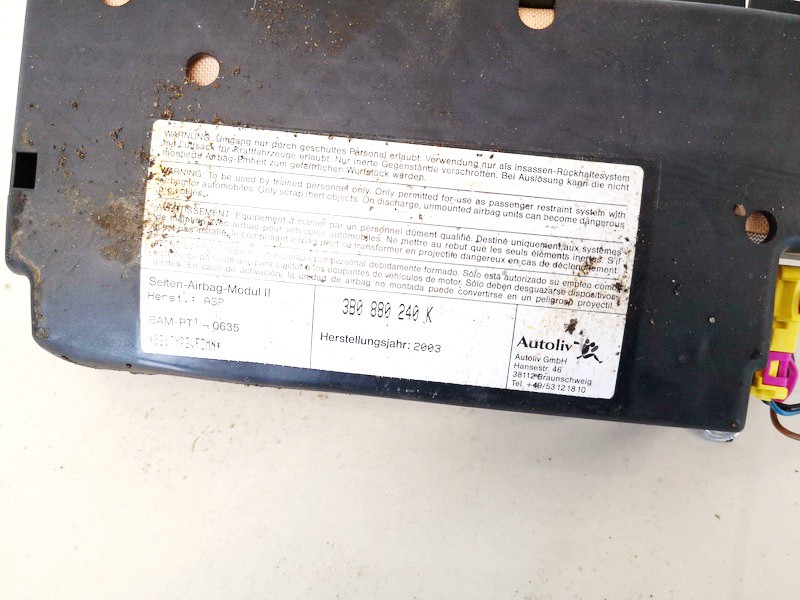 3B0880240K Volkswagen Passat 1999 Seat AIRBAG - Thumbnail 2
