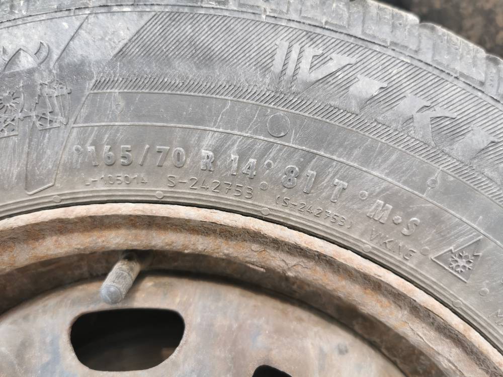 5X100 Volkswagen Polo 2009 Komplet stalowych felg R14 - Thumbnail 6