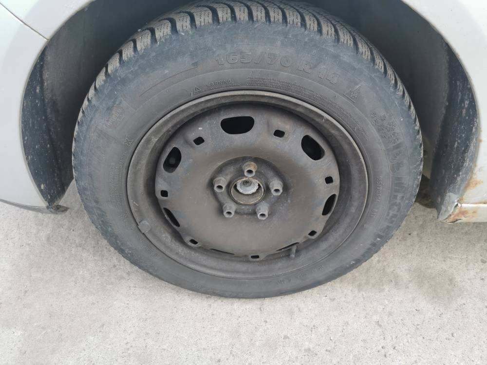 5X100 Volkswagen Polo 2009 Komplet stalowych felg R14 - Thumbnail 3