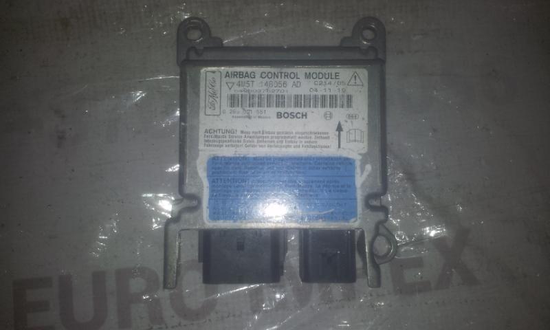4M5T14B056AD Ford Fusion 2004 SRS gaisa spilvena dators – gaisa spilvenu vadības bloks