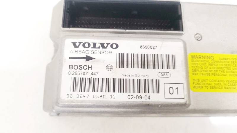 8696027 Volvo XC 90 2005 srs-turvatyynyn tietokone – turvatyynyn ohjausyksikkö - Thumbnail 2