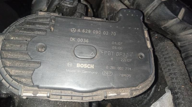 0281002714 Mercedes-Benz ML-CLASS 2007 CAJA MARIPOSA, VÁLVULA DE MARIPOSA (USADAS) - Thumbnail 3