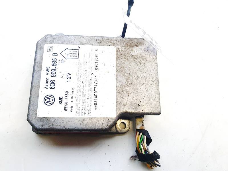 6Q0909605B Volkswagen Passat 2001 Airbag crash sensors module - Thumbnail 2
