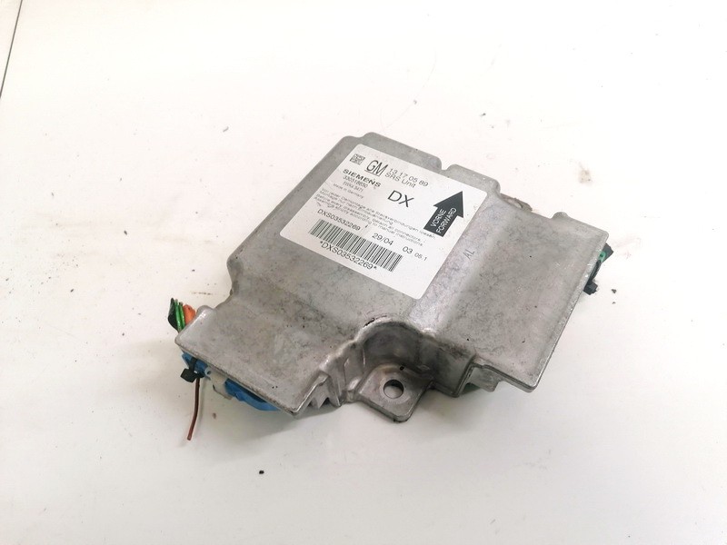 13170589 Opel Signum 2004 SRS gaisa spilvena dators – gaisa spilvenu vadības bloks