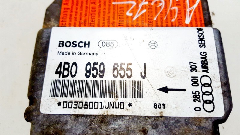 4B0959655J Audi A6 1998 Airbag crash sensors module - Thumbnail 3