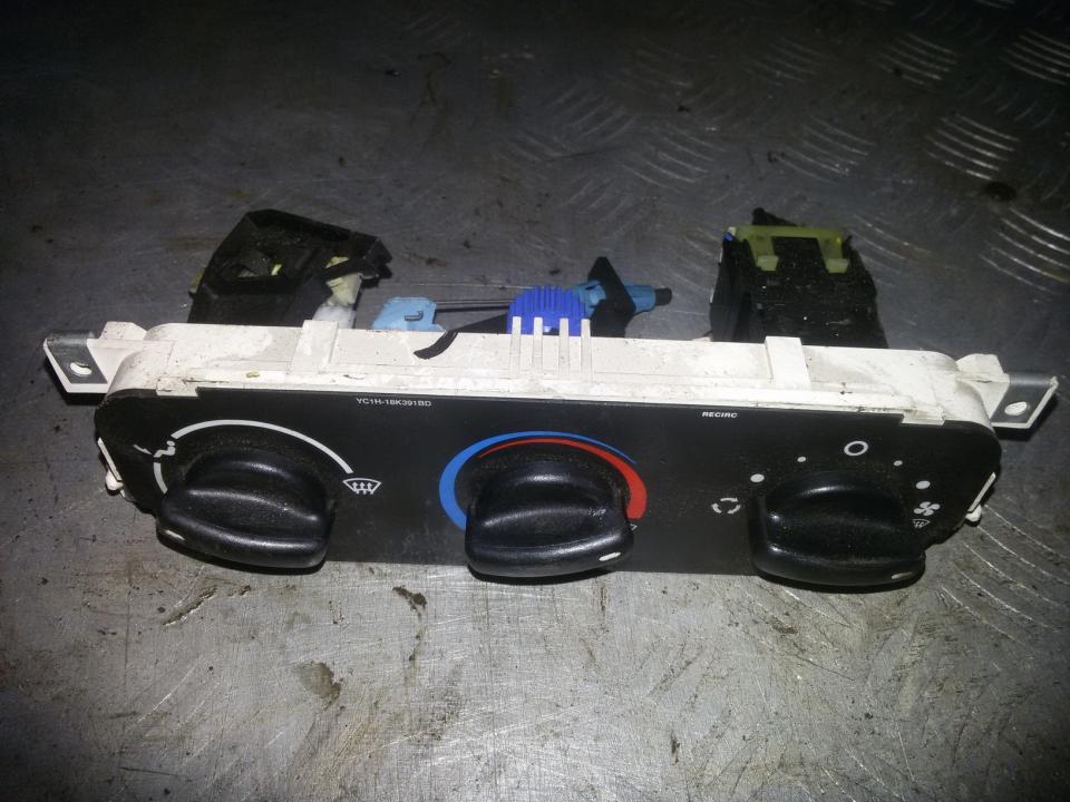 YC1H18D451A Climate Control Panel (heater control switches) Ford