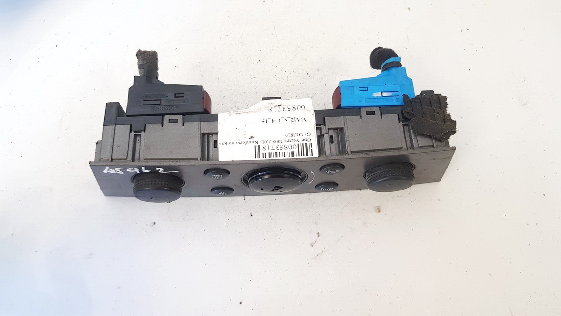 13138198 Opel Vectra 2005 Climate Control Panel (heater control switches) - Thumbnail 2