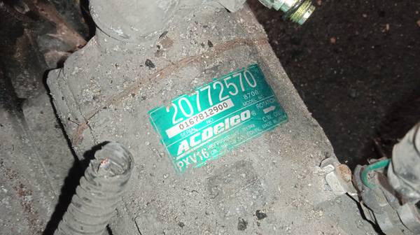 20772570 Chevrolet Cobalt 2010 AC AIR Compressor Pump - Thumbnail 3