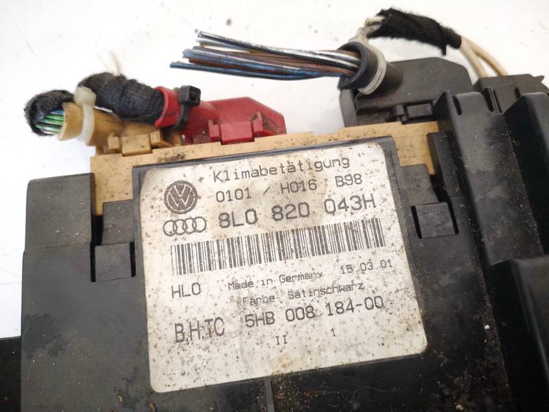 8L0820043H Audi A3 2001 Climate Control Panel (heater control switches) - Thumbnail 2