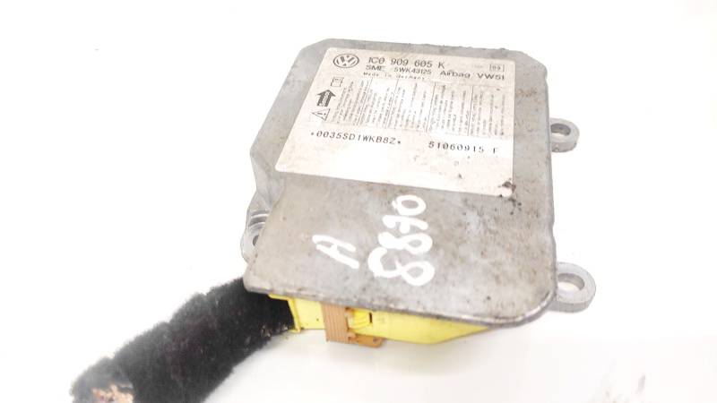 1C0909605K Volkswagen Polo 2007 Airbag crash sensors module - Thumbnail 2