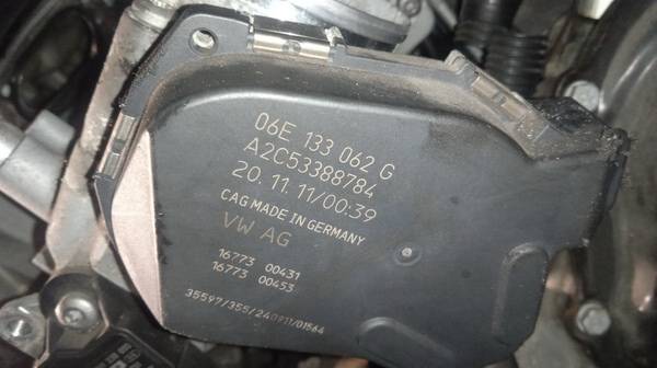 06E133062G Audi A7 2010 CAJA MARIPOSA, VÁLVULA DE MARIPOSA (USADAS) - Thumbnail 3