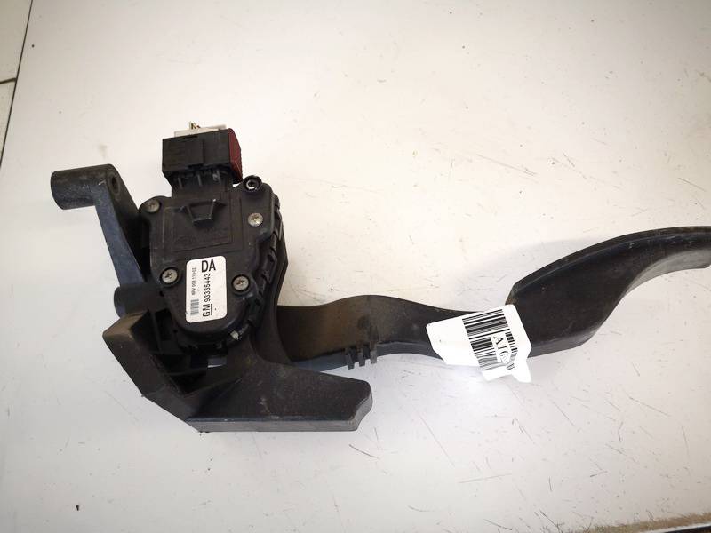 93335443 Opel Meriva 2004 Accelerator throttle pedal (potentiometer)