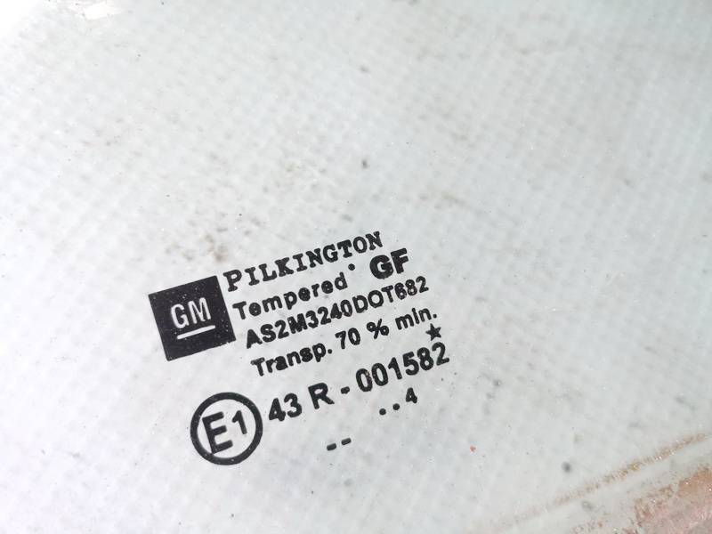 AS2 Opel Astra 2004 Seitenscheibe Fenster Seiten Scheibe Vorne Rechts - Thumbnail 2