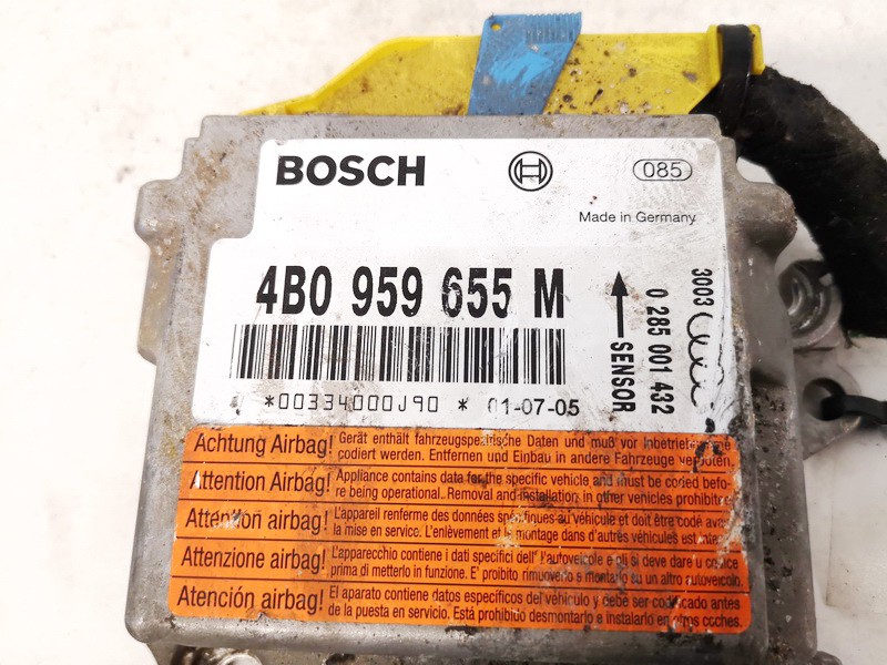 4B0959655M Audi A6 2001 Airbag crash sensors module - Thumbnail 2