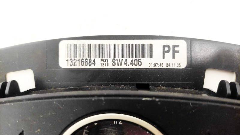 13216684 Opel Zafira 2006 Speedometers - Cockpit - Speedo Clocks Instrument - Thumbnail 3