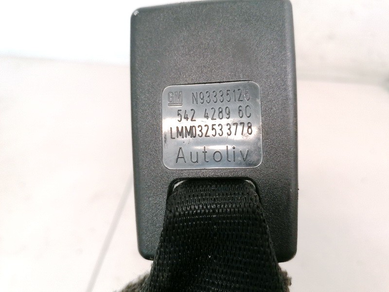 93335126 Opel Meriva 2003 Seat belt holder (Seat belt Buckle) - REAR LEFT - Thumbnail 3