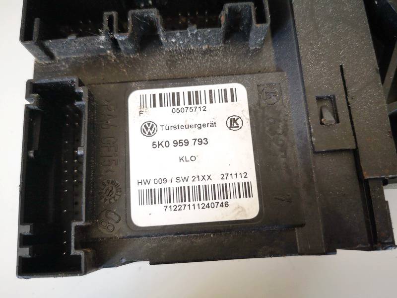 5K0959793 Volkswagen Touran 2013 Window Motor - FRONT LEFT - Thumbnail 3
