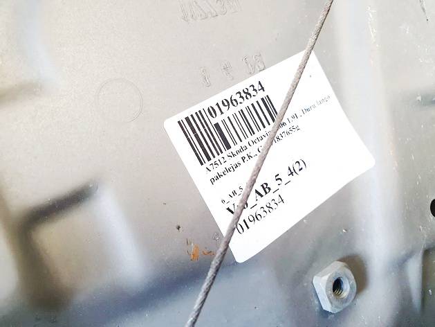 1Z1837655G Skoda Octavia 2006 Door winder mechanism (Window Regulator) - FRONT LEFT - Thumbnail 3