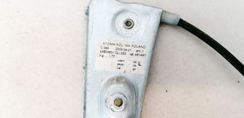 C389 Fiat Panda 2005 Podnośnik szyby drzwi - TYLNE LEWE - Thumbnail 3