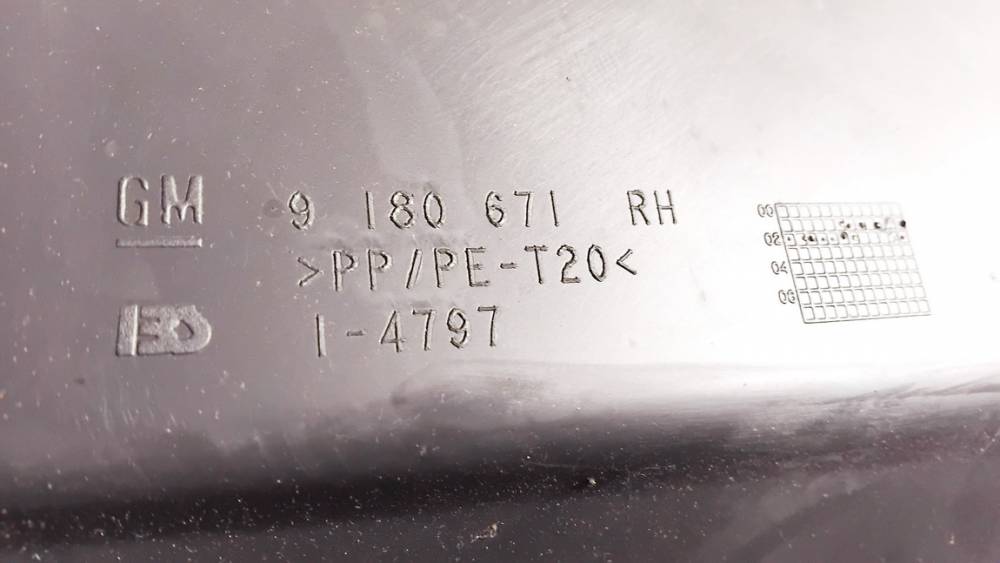 9180671 Opel Vectra 2002 garniture seuil de porte avant droite - Thumbnail 3