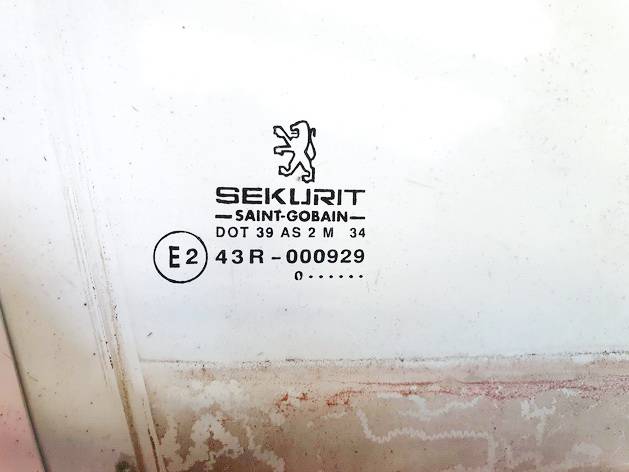 DOT39AS2M34 Peugeot 406 2004 Door-Drop Glass - REAR RIGHT - Thumbnail 3