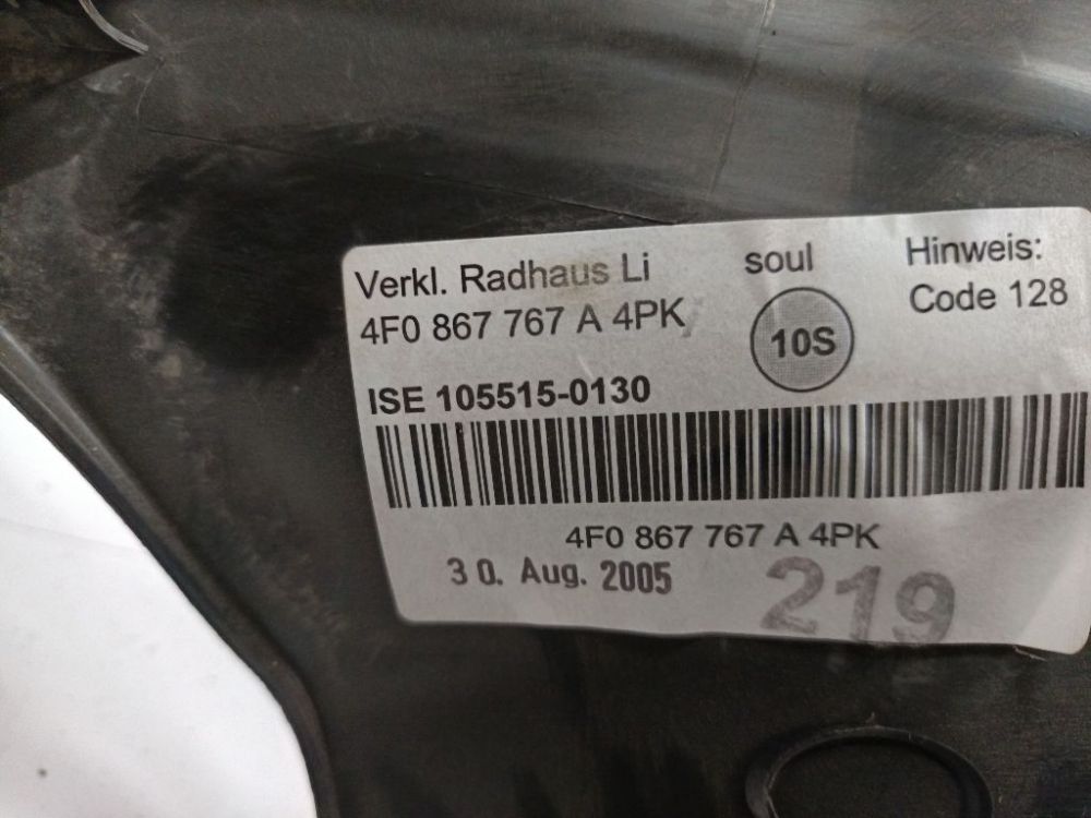 4F0867767A Audi A6 2005 Wykończenie wnętrza (plastikowe elementy) - Thumbnail 5