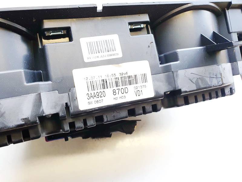 3AA920870D Volkswagen Passat 2013 Prędkościomierz – panel instrumentów - Thumbnail 2
