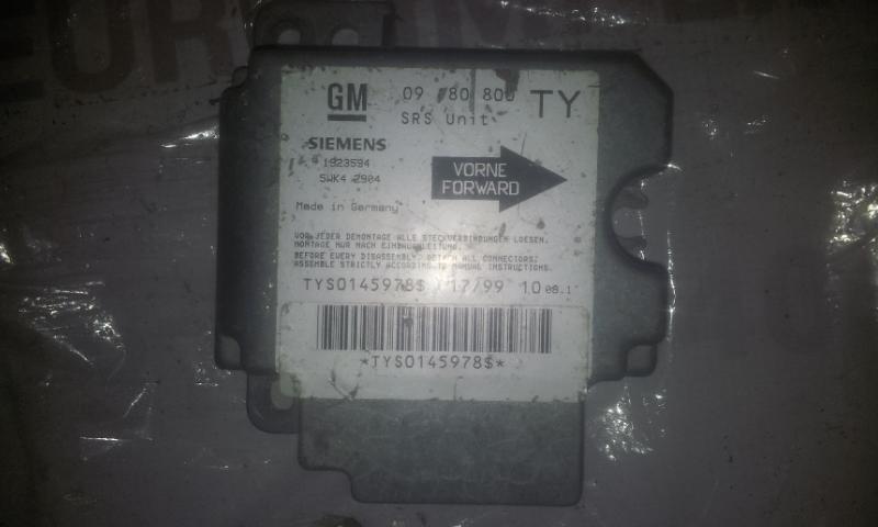 09180800TY Opel Vectra 2000 CALCULATEUR AIRBAG