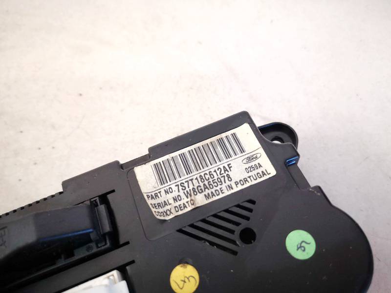 7S7T18C612AF Ford Mondeo 2007 Climate Control Panel (heater control switches) - Thumbnail 3