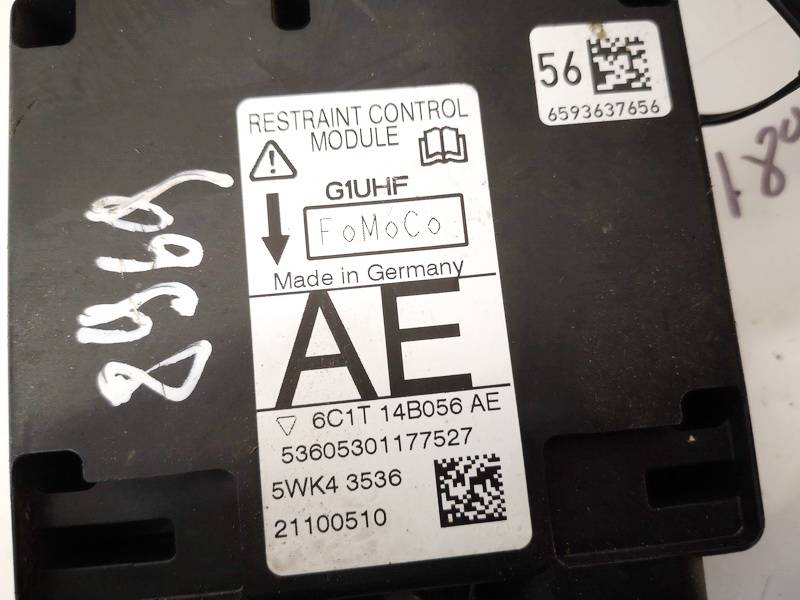 6C1T14B056AE Ford Transit 2010 Steuergerät ECU Modul Airbag steuergerät - Thumbnail 2