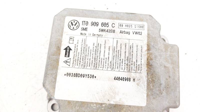 1T0909605C Volkswagen Touran 2005 Airbag crash sensors module - Thumbnail 2