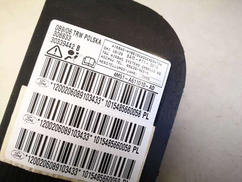 4M51A611D10AD Ford Focus 2002 Sitz AIRBAG - Thumbnail 2