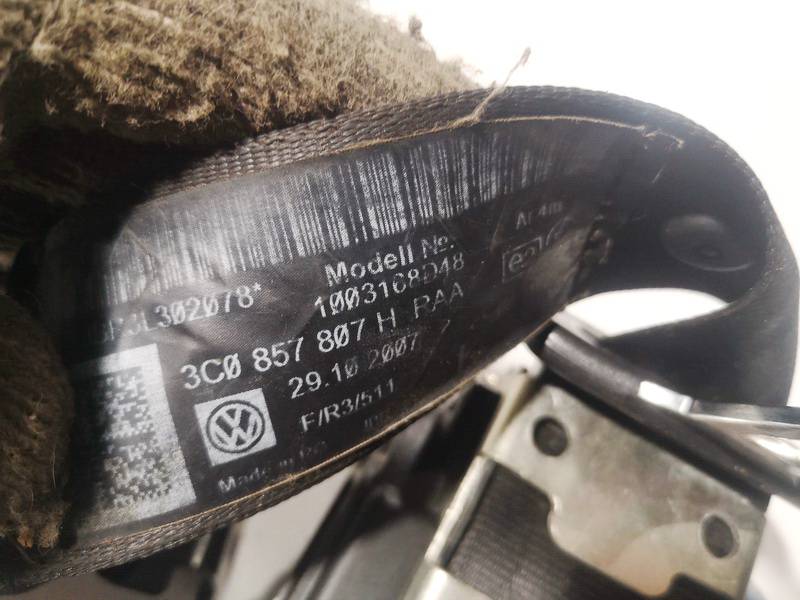 3C0857807H Volkswagen Passat 2007 Drošības josta - AIZMUGURE VIDUR - Thumbnail 3