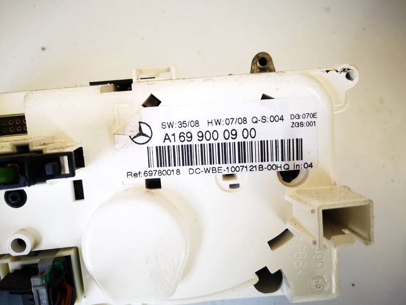 A1699000900 Mercedes-Benz B-CLASS 2010 Heizungsbedienteil Klimabedienteil - Thumbnail 3