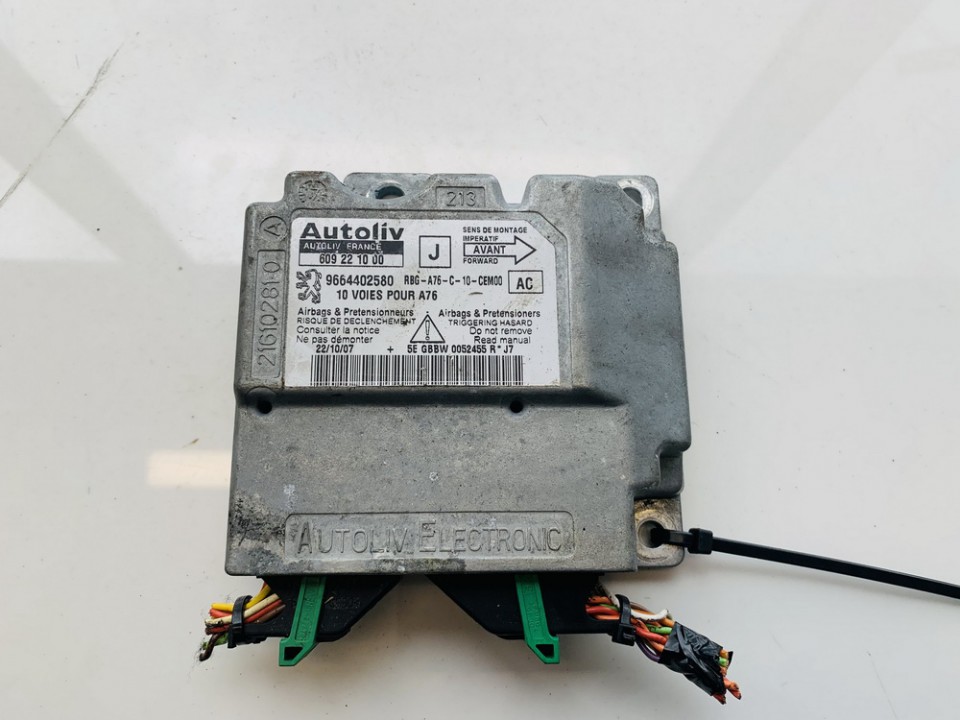 9664402580 Peugeot 207 2008 Airbag crash sensors module
