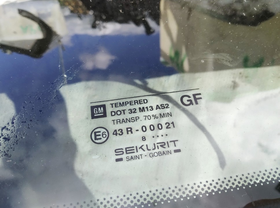 90559953 Opel Astra 1998 Corner quarter window glass - REAR LEFT - Thumbnail 3