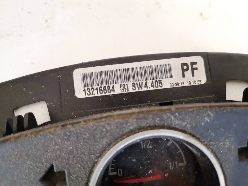 13216684 Opel Zafira 2006 Speedometers - Cockpit - Speedo Clocks Instrument - Thumbnail 2