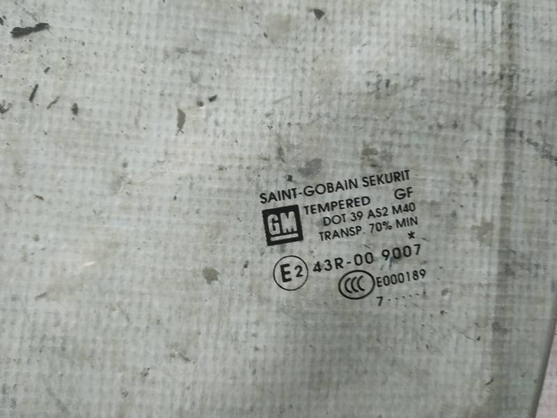 AS2 Opel Corsa 2007 Door-Drop Glass - FRONT LEFT - Thumbnail 3