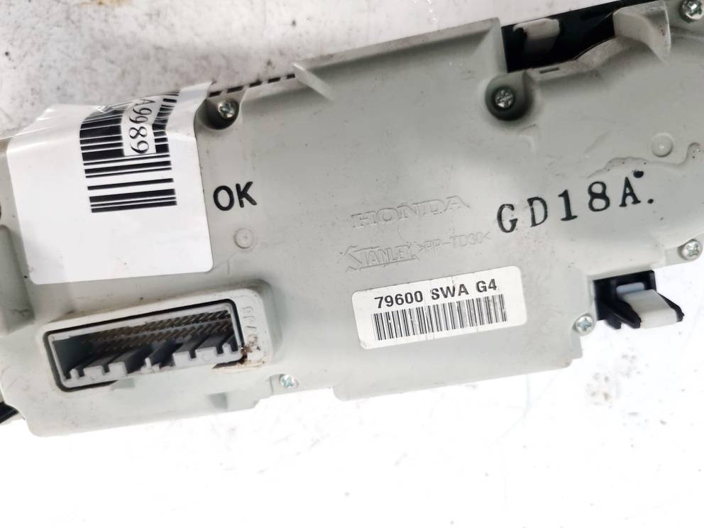 79600SWAG4 Honda CR-V 2007 Climate Control Panel (heater control switches) - Thumbnail 4