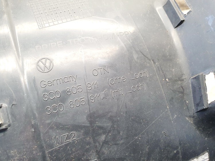 3C0805911 Volkswagen Passat 2006 Plastic Inner Fender - FRONT LEFT - Thumbnail 3