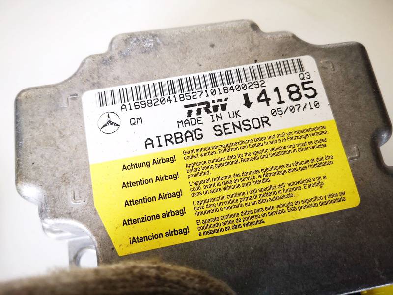 A1698204185 Mercedes-Benz B-CLASS 2010 Steuergerät ECU Modul Airbag steuergerät - Thumbnail 2
