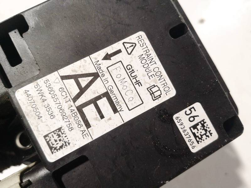 6C1T14B056AE Ford Transit 2006 Komputer SRS airbag – moduł sterujący poduszek powietrznych - Thumbnail 3