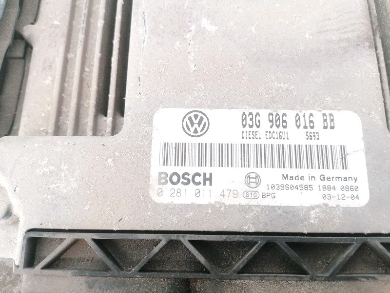 0281011479 Volkswagen Touran 2004 ECU Engine Computer (Engine Control Unit) - Thumbnail 3