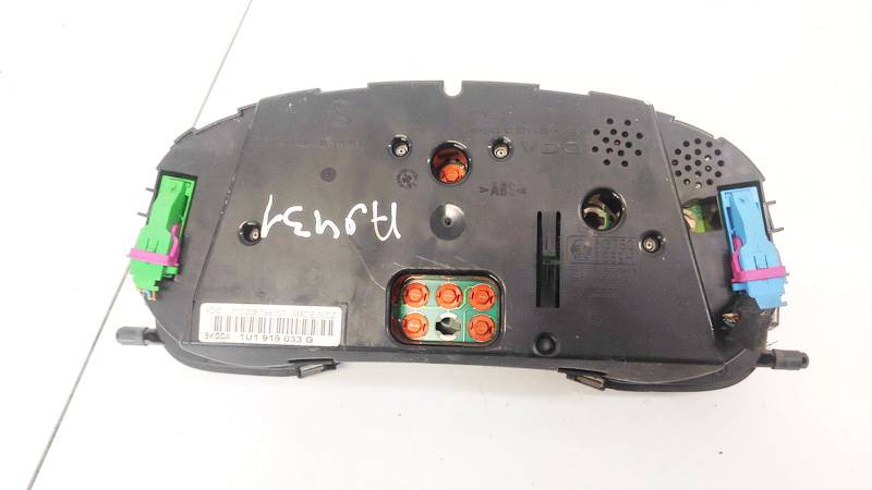 1U1919033G Skoda Octavia 1998 Speedometers - Cockpit - Speedo Clocks Instrument - Thumbnail 2