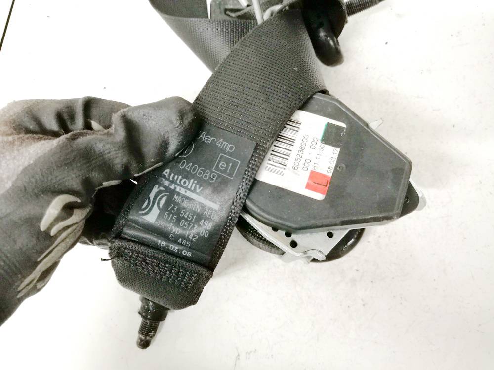605236000 Fiat Punto 2008 Seat belt - FRONT LEFT - Thumbnail 3