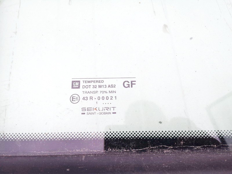 Opel Astra 2002 Corner quarter window glass - REAR LEFT - Thumbnail 2