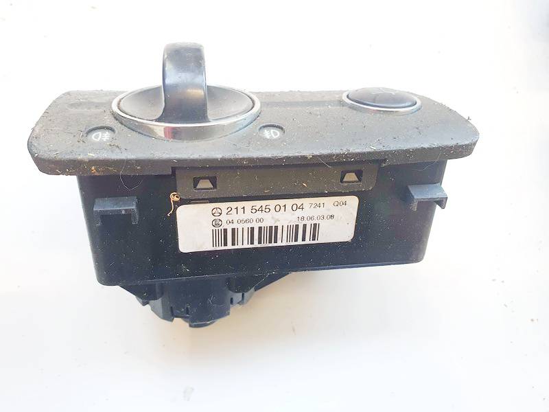 2115450104 Mercedes-Benz E-CLASS 2003 Headlight adjuster switch (Foglight Fog Light Control Switches) - Thumbnail 3