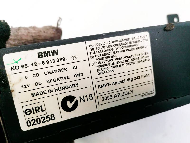 65.12-6913389 BMW 5-Series 2003 CD changers - Thumbnail 3