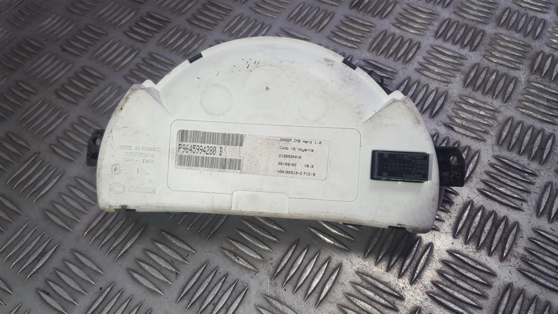 P9645994280B Citroen C3 2003 Speedometers - Cockpit - Speedo Clocks Instrument - Thumbnail 2